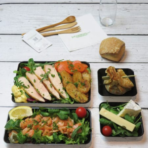 plateaux-repas signature filet de poulet jaune