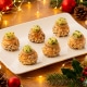 mini-choux Saint-Jacques sauce champignons et emmental