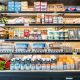 vitrine réfrigérée sans porte